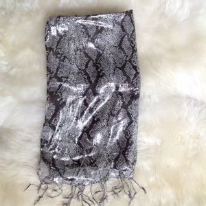 Bebe Snake print scarf.